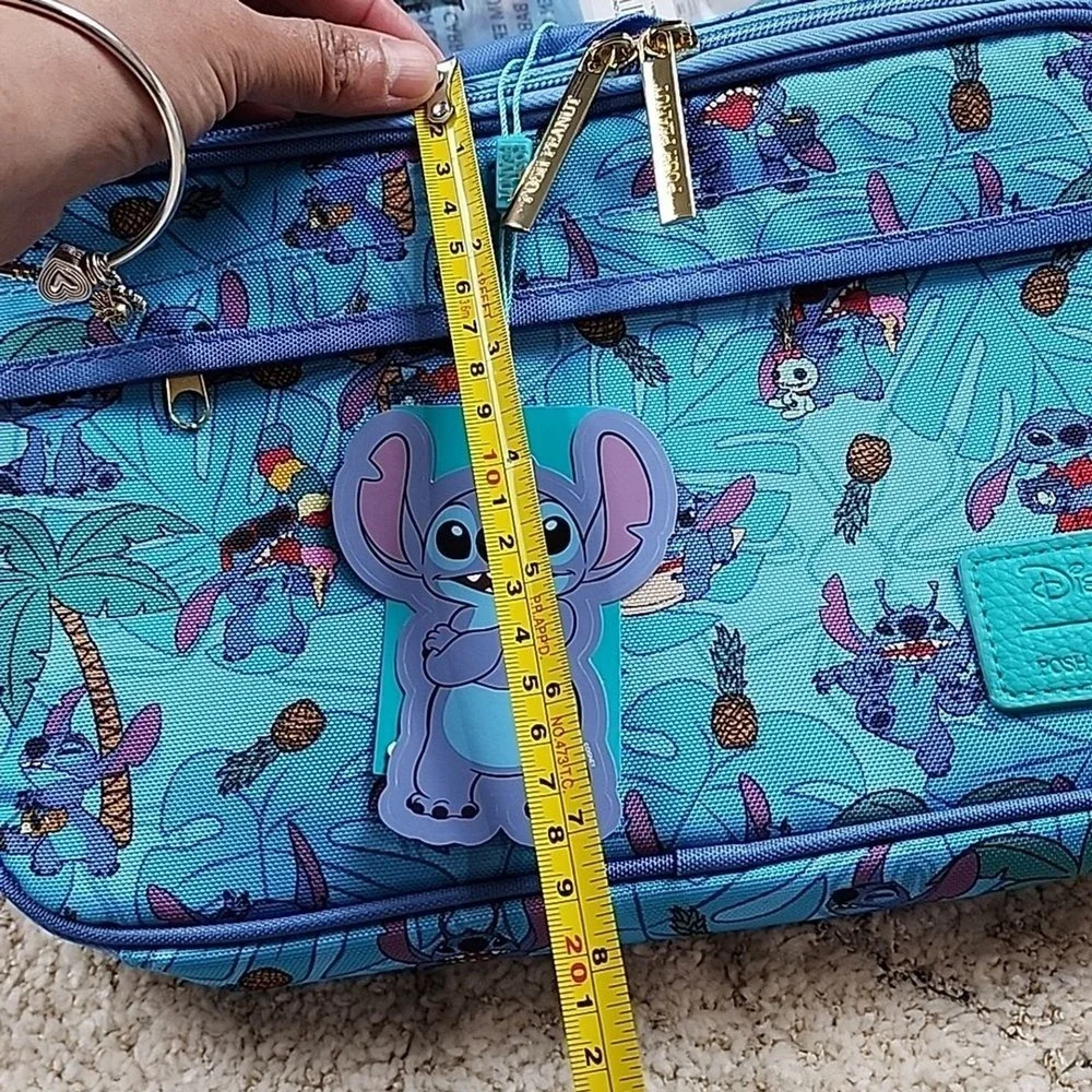 NEW Posh Peanut Small Backpack & Lunchbox Set Kids OS Blue Disney Stitch NWT